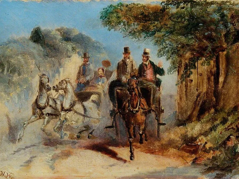 1815-Hablot Knight Browne - Rough Driving - M-1993-1772 - Museum of Croydon